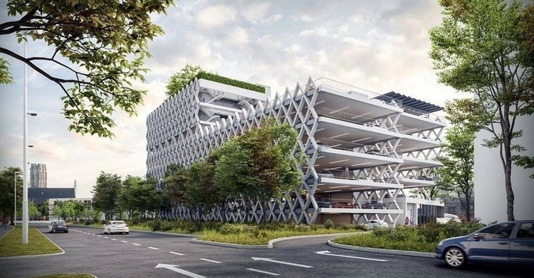Parking Keerdok, covered car park one minute from Van der Valk Hotel Mechelen